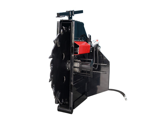 Skid Steer Wheel Saw Attachment Concrete Asphalt Cutting 14 Inch 450mm Depth