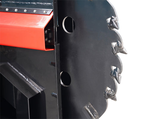 Skid Steer Wheel Saw Attachment Concrete Asphalt Cutting 450mm Depth Road Repair