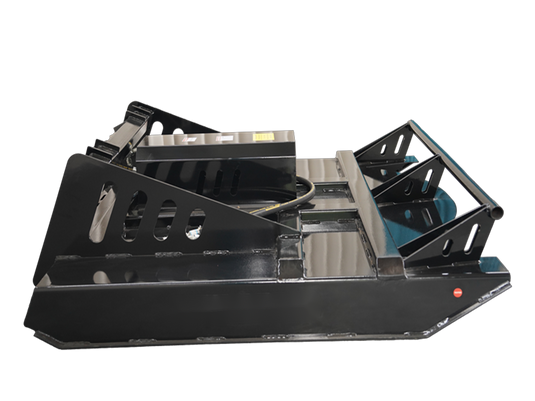 Skid Steer Brush Cutter 65 Inch Hydraulic Direct Drive Stump Jumper Land Clearing Attachment
