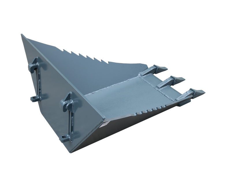 Load image into Gallery viewer, Avant 300 500 Stump Bucket Tree Spade Compact Loader Root Digger Heavy Duty Steel Teeth Attachment
