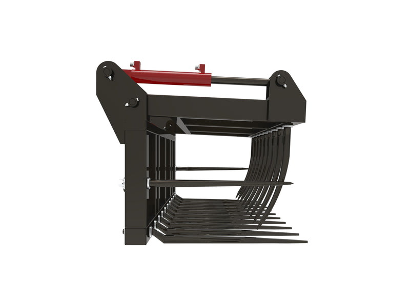Indlæs billede i Gallery Viewer, Hydraulic Power Silage Grab for Front Loader Tractor with Removable Tines
