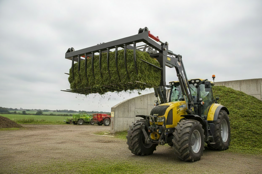 Hydraulic Power Silage Grab for Front Loader Tractor with Removable Tines