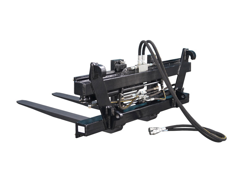 Load image into Gallery viewer, Hydraulic Pallet Fork Frame with Side Shift, Tractor Front Loader Attachment Euro SMS Bracket
