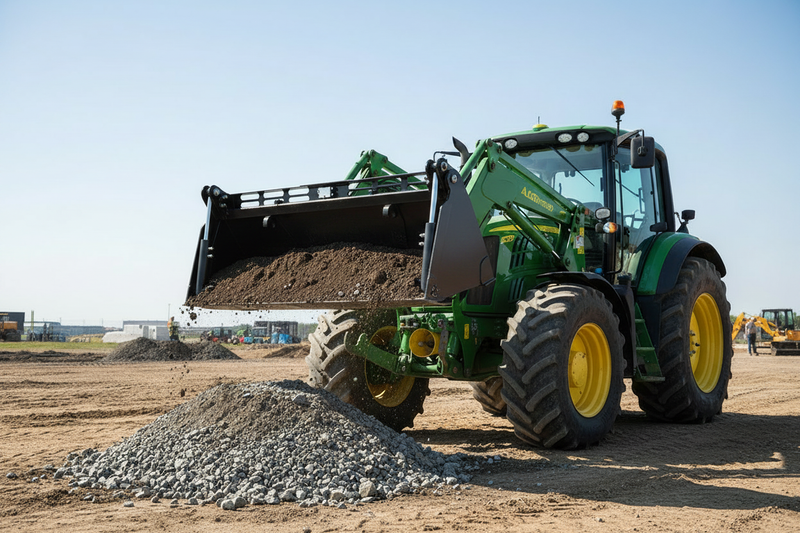 Indlæs billede i Gallery Viewer, 78 Inch Hydraulic 4 in 1 Bucket Tractor Front Loader Euro Quick Attach
