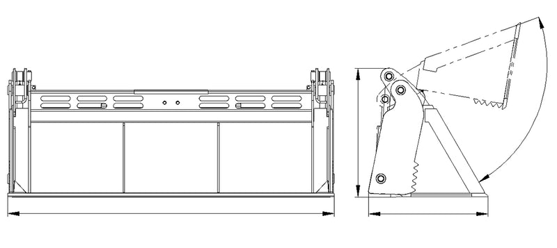 Indlæs billede i Gallery Viewer, 78 Inch Hydraulic 4 in 1 Bucket Tractor Front Loader Euro Quick Attach
