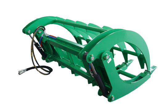 Hydraulic Root Grapple Rake Heavy Duty Loader Attachment Rocks Logs Brush Euro Compatible