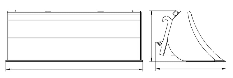 Indlæs billede i Gallery Viewer, 71 Inch Front Loader Leveling Bucket, SMS Trima Euro Hitch Low Back Plate Grading Bucket
