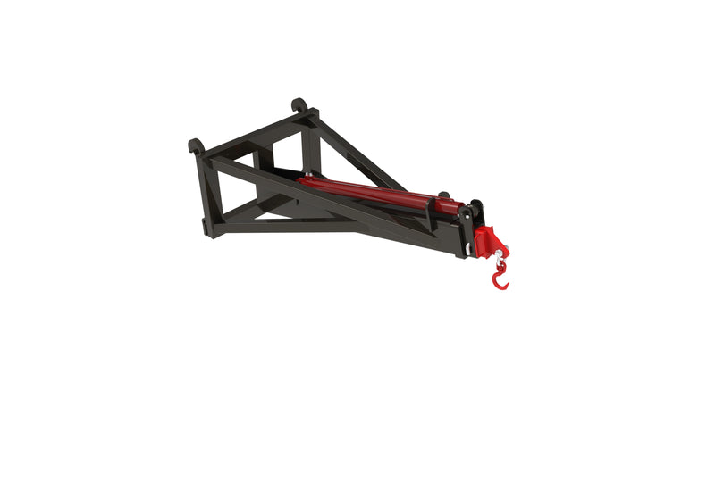 Load image into Gallery viewer, Hydraulic Crane Jib 5 Ton Big BM Front Loader 3.57m Telescopic Tractor Attachment
