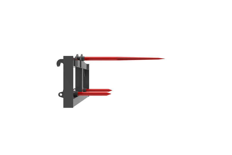 Indlæs billede i Gallery Viewer, Quick Tach Hay Spear Tractor Attachment with Stabilizer Spears Euro T-HS

