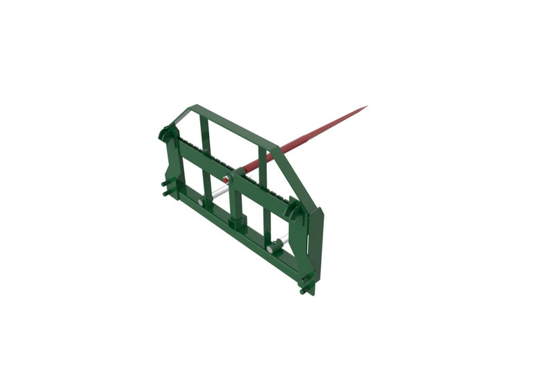 Load image into Gallery viewer, John Deere Bale Spear Attachment Hook Pin 2000kg 3 Tine Hay Frame
