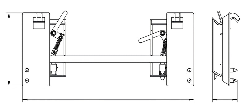Load image into Gallery viewer, John Deere to Skid Steer Quick Attach Adapter Plate Hook and Pin 3500LB
