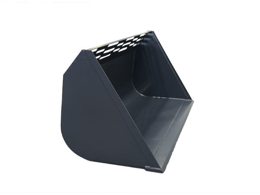 Front Loader Snow Bucket Light Material, Euro SMS Z602 Hitch 79-94 Inch High Capacity Tractor Bucket