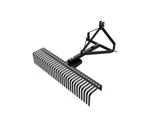 3 Point Landscape Rock Rake For Category 1 Compact Tractors
