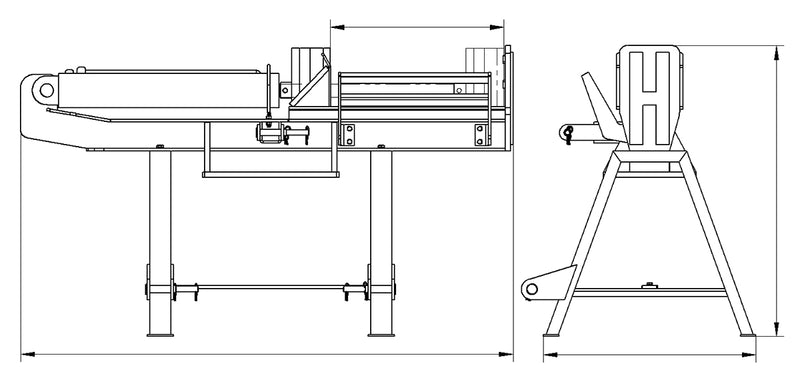 Indlæs billede i Gallery Viewer, 25 Ton Inverted Log Splitter, 3-Point Hitch and Skid Steer Two-Way Heavy Duty Wood Splitter
