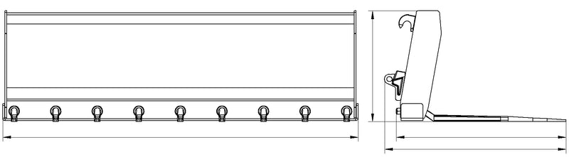 Load image into Gallery viewer, 72 Inch Manure Fork Front Loader Euro Bracket 9 Tine Tractor Attachment
