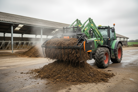Multifunctional Fork Grab for Telehandler, Manure Silage Waste, Euro Attach, 79-103 Inch