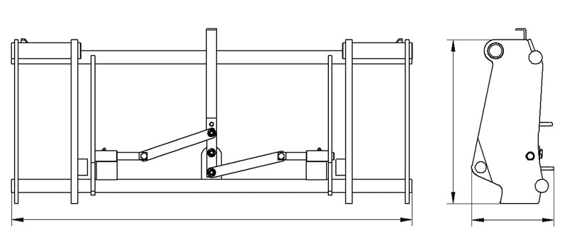 Load image into Gallery viewer, MX to Euro Quick Attach Adapter, Heavy Duty Conversion Mounting Plate for Loaders
