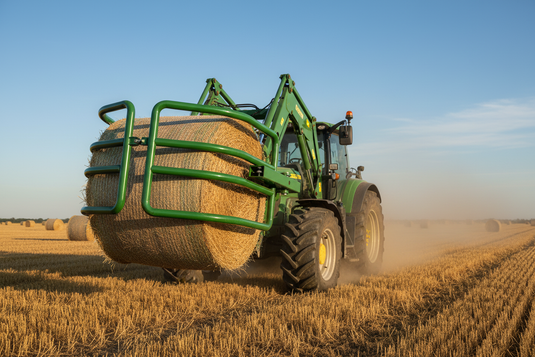 Hydraulic Bale Grab with Euro Hitch, 2000kg Heavy Duty Front Loader Attachment