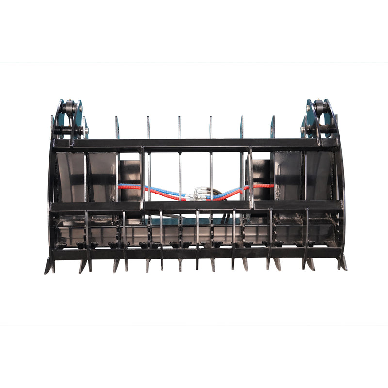 Indlæs billede i Gallery Viewer, Hydraulic Timber Grab Heavy Duty Log Grapple Loader Attachment for Logs Rocks Debris
