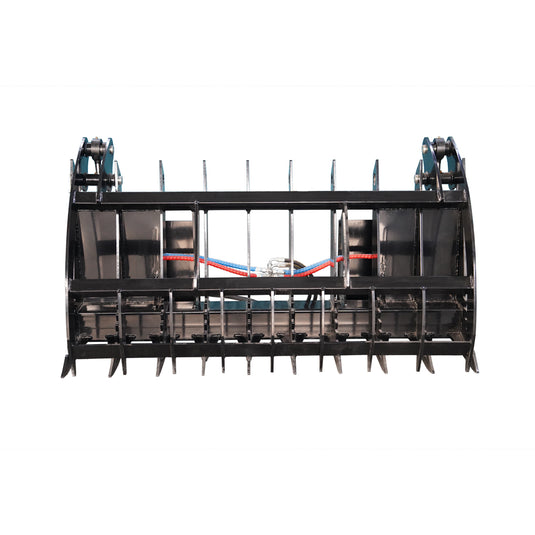 Hydraulic Timber Grab Heavy Duty Log Grapple Loader Attachment for Logs Rocks Debris