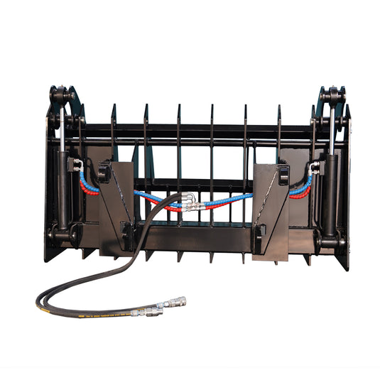 Hydraulic Timber Grab Heavy Duty Log Grapple Loader Attachment for Logs Rocks Debris