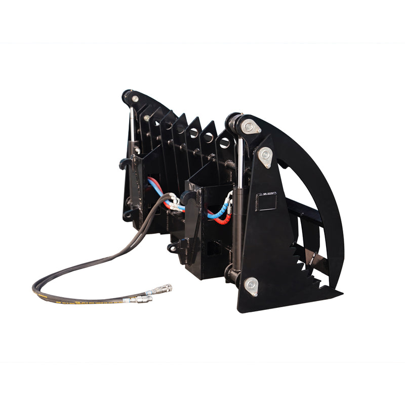 Indlæs billede i Gallery Viewer, Hydraulic Timber Grab Heavy Duty Log Grapple Loader Attachment for Logs Rocks Debris
