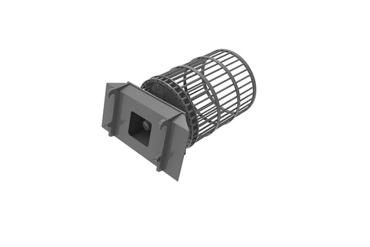 Hydraulic Rock Picker Drum Attachment Skid Steer Loader 2 Inch Sieve