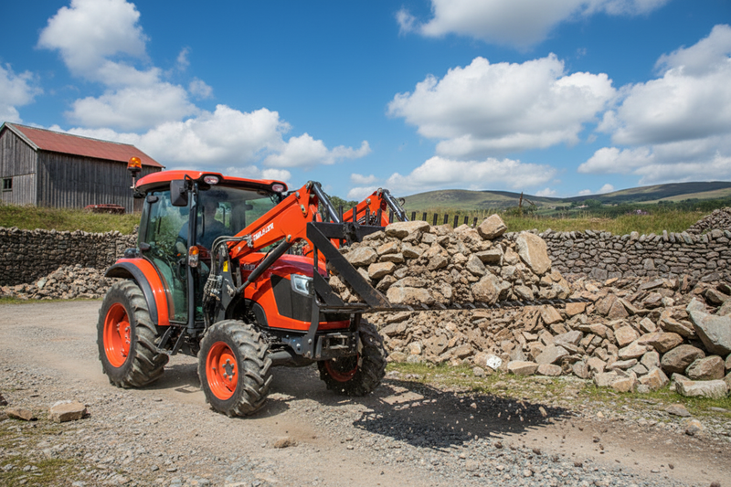 Load image into Gallery viewer, Heavy Duty Stone Forks Front Loader Attachment Euro SMS Compatible Tractor Rock Fork
