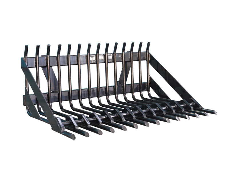 Load image into Gallery viewer, Heavy Duty Stone Forks Front Loader Attachment Euro SMS Compatible Tractor Rock Fork
