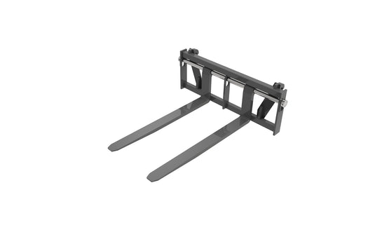 2-Ton Floating Pallet Fork Frame, Tractor Loader Attachment with Euro or SMS Bracket