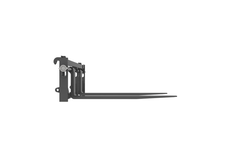Load image into Gallery viewer, 2-Ton Floating Pallet Fork Frame, Tractor Loader Attachment with Euro or SMS Bracket
