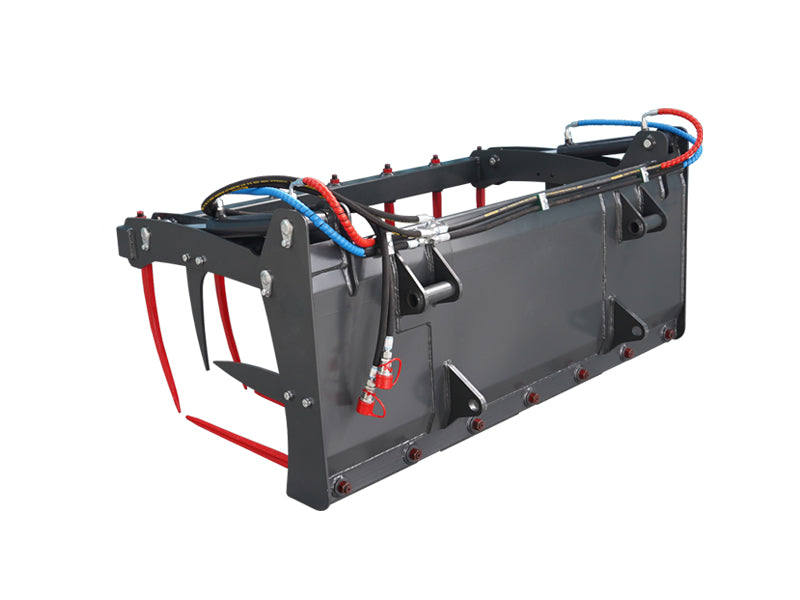 Indlæs billede i Gallery Viewer, Hydraulic Silage Grab Attachment  Euro Hitch  1500mm &amp; 1800mm  Heavy Duty Tractor Front Loader
