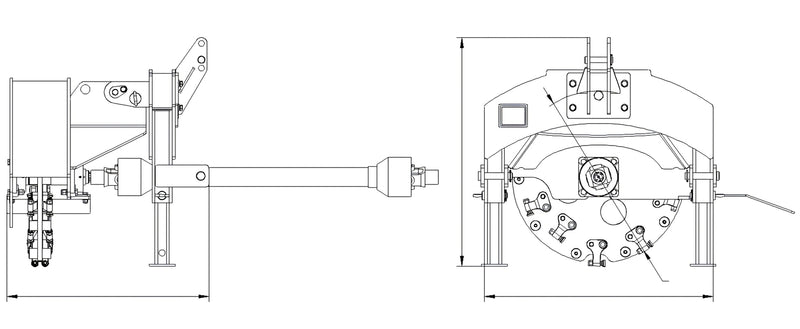 Load image into Gallery viewer, 3 Point PTO Stump Grinder 600mm Range Tungsten Carbide Teeth 15 to 45HP Tractor
