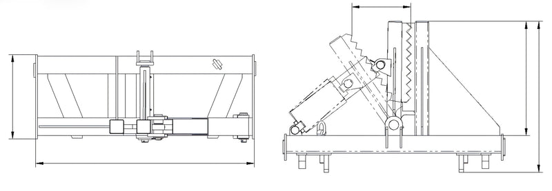 Indlæs billede i Gallery Viewer, Hydraulic Skid Steer Tree Fence Post Puller Attachment 1360kg for Wood Post T Post
