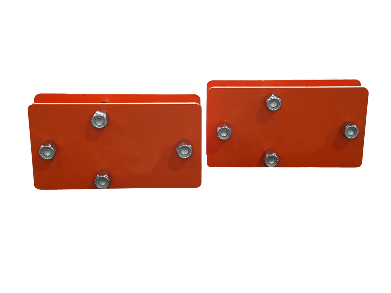 Chargez l'image dans la visionneuse de la galerie, Grade 70 Forged Steel Bolt-On Tractor Bucket Grab Hooks with D Ring Backer Plate, Set of 2
