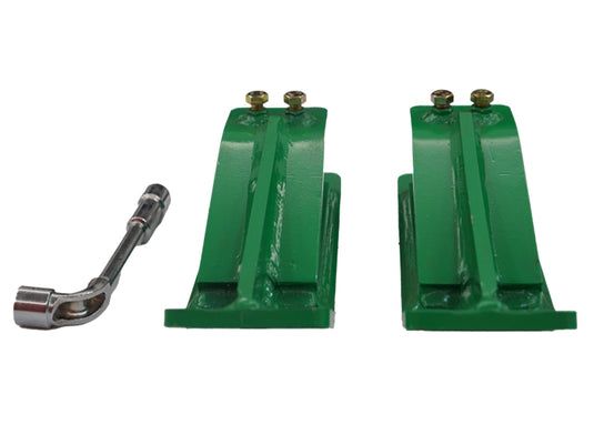 Tractor Bucket Skid Protector, No-Drill Clamp-On Loader Bucket Edge Guard for Lawn Turf and Snow Removal