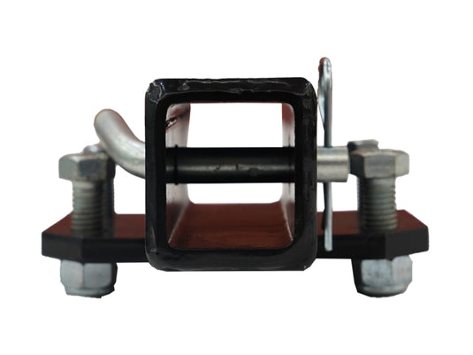 Clamp On Bucket Hitch Receiver 2 Inch, No Drill Trailer Hitch for Loader Bucket