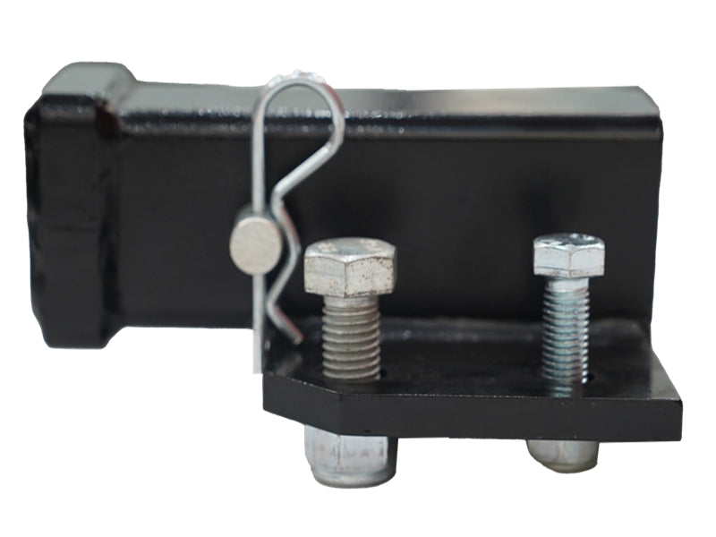 Indlæs billede i Gallery Viewer, Clamp On Bucket Hitch Receiver 2 Inch, No Drill Trailer Hitch for Loader Bucket
