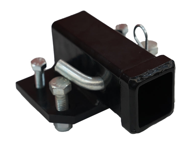 Indlæs billede i Gallery Viewer, Clamp On Bucket Hitch Receiver 2 Inch, No Drill Trailer Hitch for Loader Bucket
