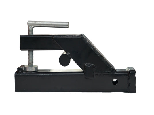 Clamp On Bucket Hitch Receiver, 2 Inch Receiver Adapter for Tractor Loader Bucket, No Drill, Fits Bucket Lip Up to 2 Inch