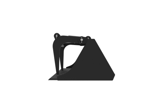 Hydraulic Grapple Bucket for Compact Loader, 42-48 Inch, Rock Debris Cleanup Attachment