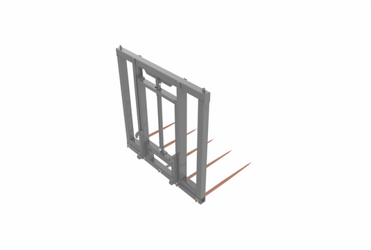 Hydraulic Hay Bale Spear Attachment - Heavy Duty 5-Tine Loader Spear for Round and Square Bales