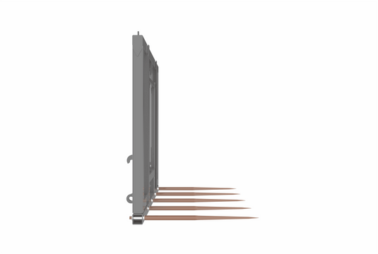 Hydraulic Hay Bale Spear Attachment - Heavy Duty 5-Tine Loader Spear for Round and Square Bales