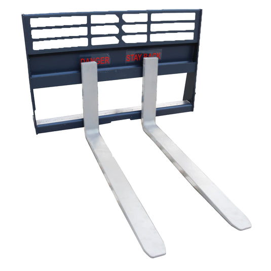 Class 2A Skid Steer Pallet Forks Frame, Heavy Duty 46 Inch 1.5T to 2.5T Pallet Fork Attachment MP1140