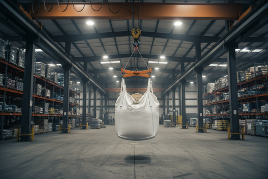 Bulk Bag Lifter 2000kg – FIBC Lifting Frame with Rotating Swivel Eye, Overhead Crane Attachment