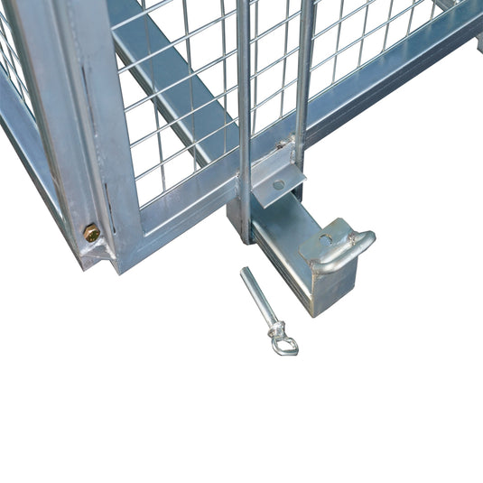 Galvanized Foldable Brick Cage 2000kg SWL – Overhead Crane Lifting