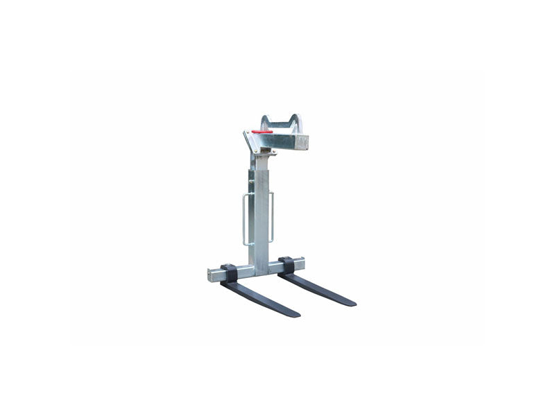 Load image into Gallery viewer, Heavy Duty Pallet Fork Hook – 2000kg Adjustable Height &amp; Fork Spacing, Crane Lifting Attachment
