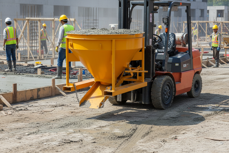 Load image into Gallery viewer, Concrete Kibble for Mobile Crane  Bottom &amp; Side Discharge, 0.5–1.5m³
