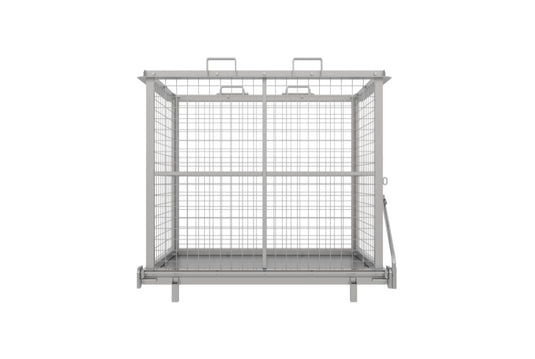 Drop Bottom Skip Bin 1.5m³ – Mesh Sides, Crane & Forklift  1000kg SWL