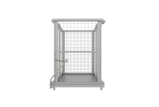 Drop Bottom Skip Bin 1.5m³ – Mesh Sides, Crane & Forklift  1000kg SWL